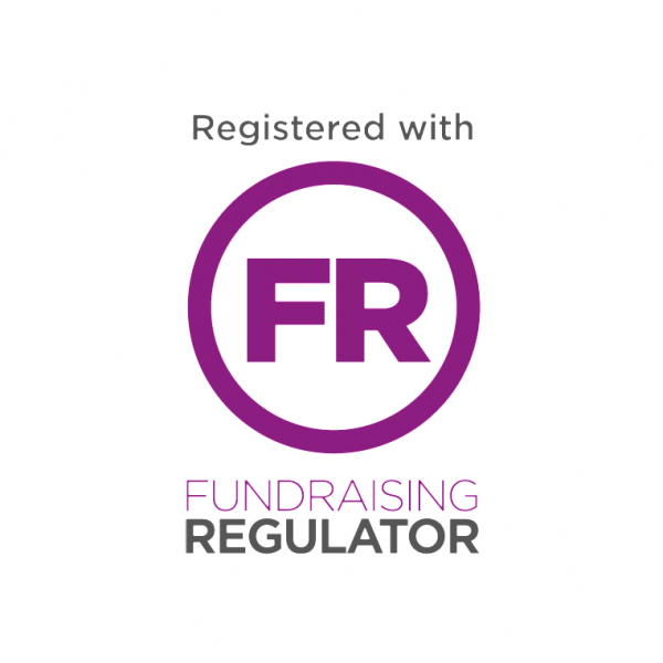Registered with Fundraising regulator and compliant with FRR code of practice